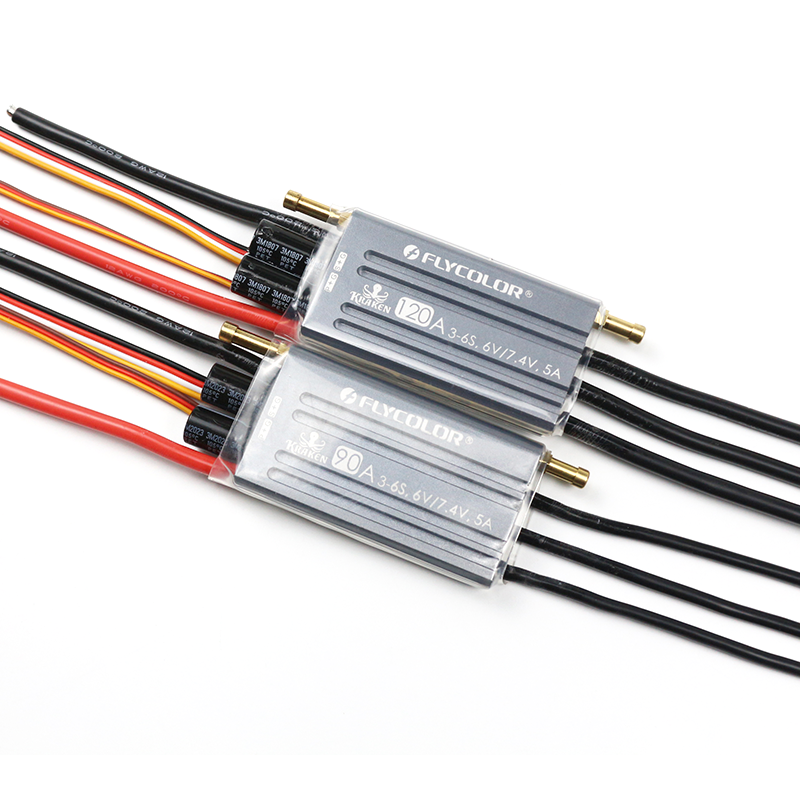Flycolor Kraken Series 3-6s Lipo 40A 60A 90A 120A 150A Wifi Enabled Waterproof Brushless Speed Controller Esc For Rc Boat