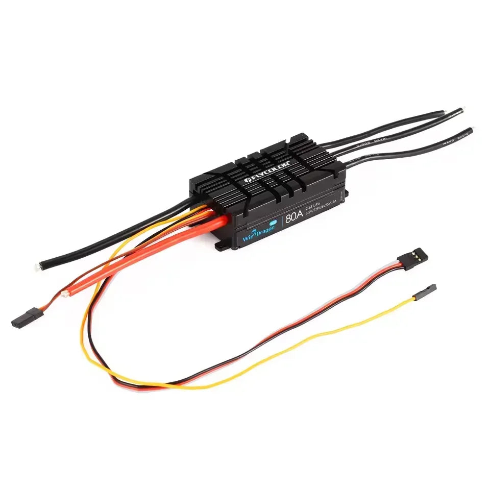 FLYCOLOR WinDragon 20A 30A 40A 60A 80A 130A ESC 2-6S Brushless Speed Controller for RC Airplane Aircraft Fixed Wing Helicopter