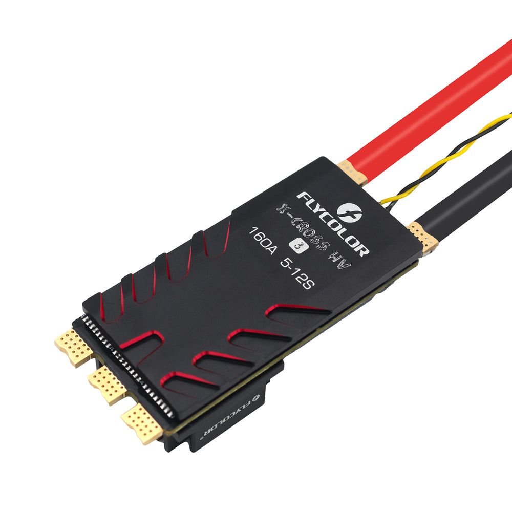 FLYCOLOR X-CROSS HV3 120A/160A ESC 5-12S BLHeli-32 Dshot Proshot 64MHz 32-Bit Speed Controller for RC FPV Racing Drone