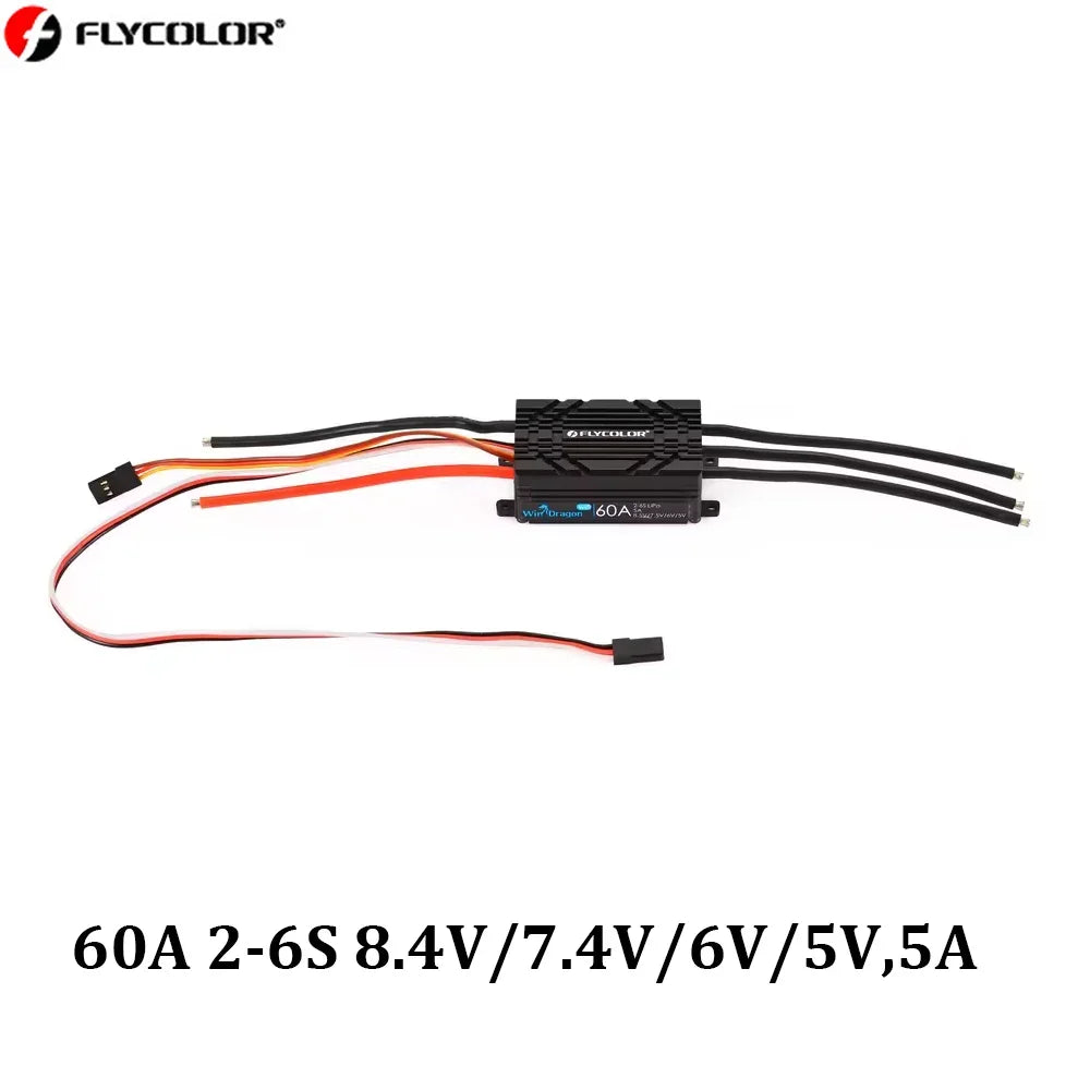 FLYCOLOR WinDragon 20A 30A 40A 60A 80A 130A ESC 2-6S Brushless Speed Controller for RC Airplane Aircraft Fixed Wing Helicopter