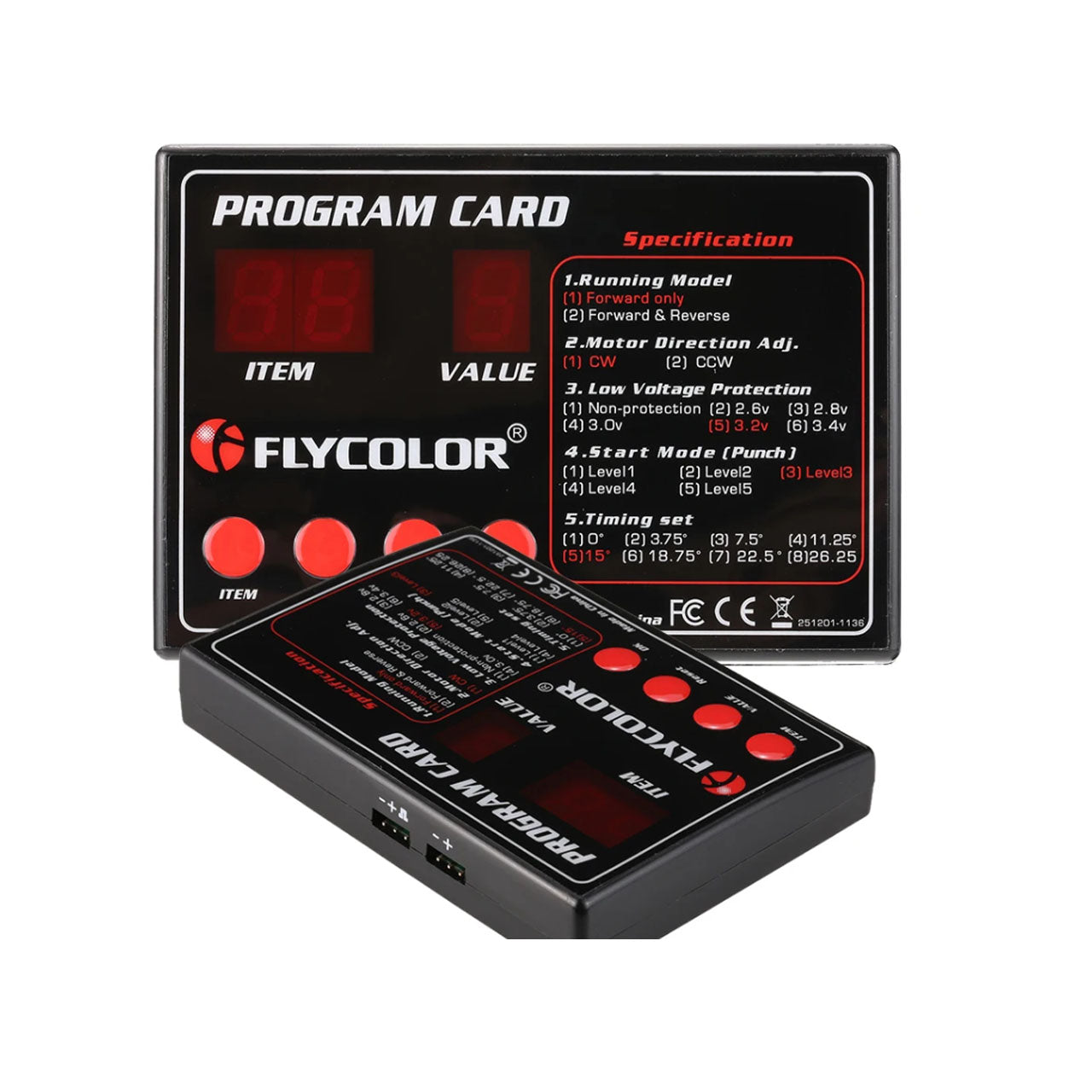 Flycolor Programing Card Original for RC Ship model ESC 50A to 150A ESC Electronic Speed Controller Remote Control