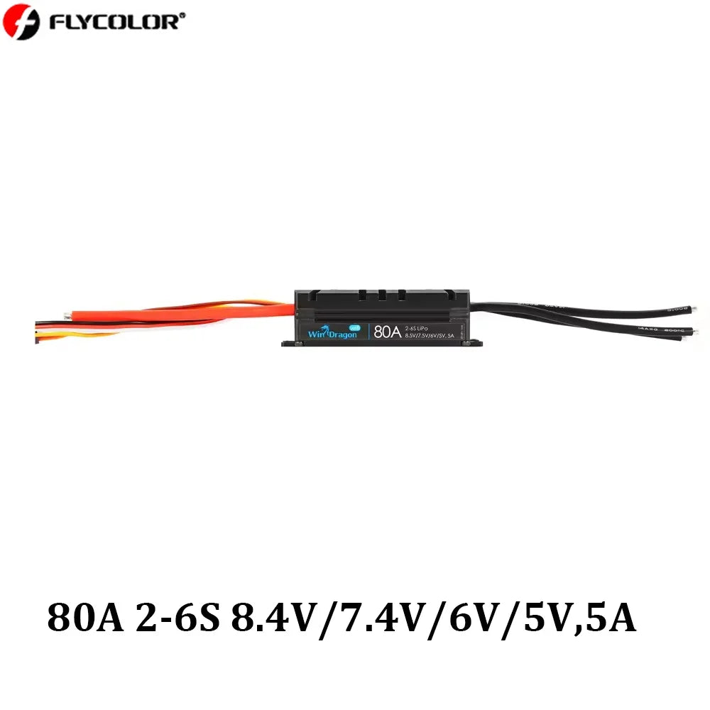 FLYCOLOR WinDragon 20A 30A 40A 60A 80A 130A ESC 2-6S Brushless Speed Controller for RC Airplane Aircraft Fixed Wing Helicopter