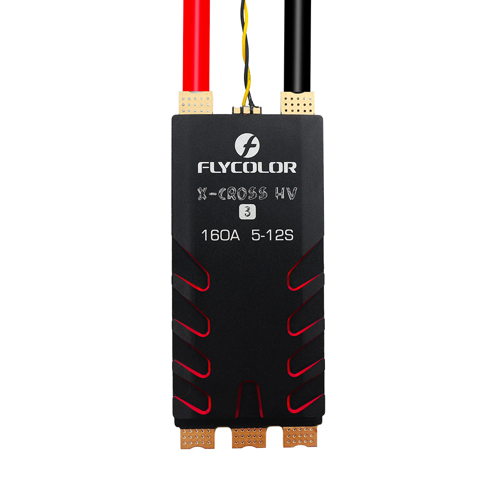 FLYCOLOR X-CROSS HV3 120A/160A ESC 5-12S BLHeli-32 Dshot Proshot 64MHz 32-Bit Speed Controller for RC FPV Racing Drone