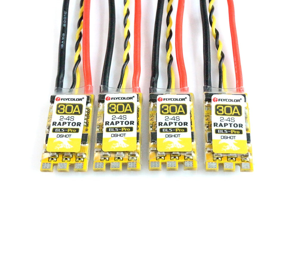 Flycolor Raptor BLS Pro BLHeli-S 30A Plastic Brushless ESC DSHOT 2-4S for FPV Racing Drone RC Multicopter