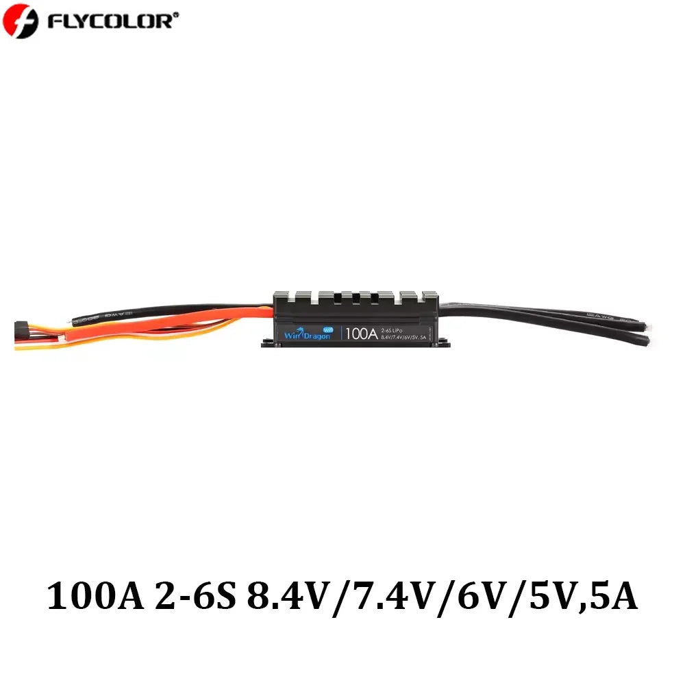 FLYCOLOR WinDragon 20A 30A 40A 60A 80A 130A ESC 2-6S Brushless Speed Controller for RC Airplane Aircraft Fixed Wing Helicopter