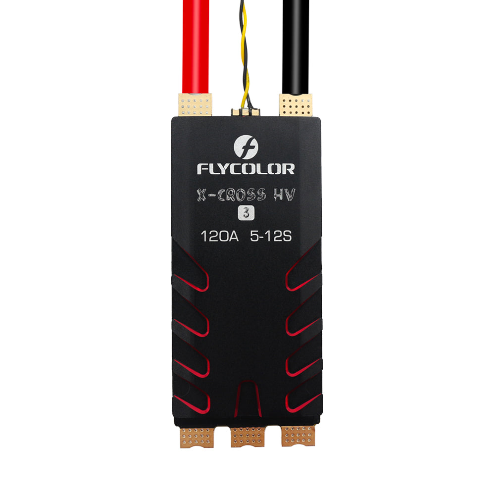 FLYCOLOR X-CROSS HV3 120A/160A ESC 5-12S BLHeli-32 Dshot Proshot 64MHz 32-Bit Speed Controller for RC FPV Racing Drone
