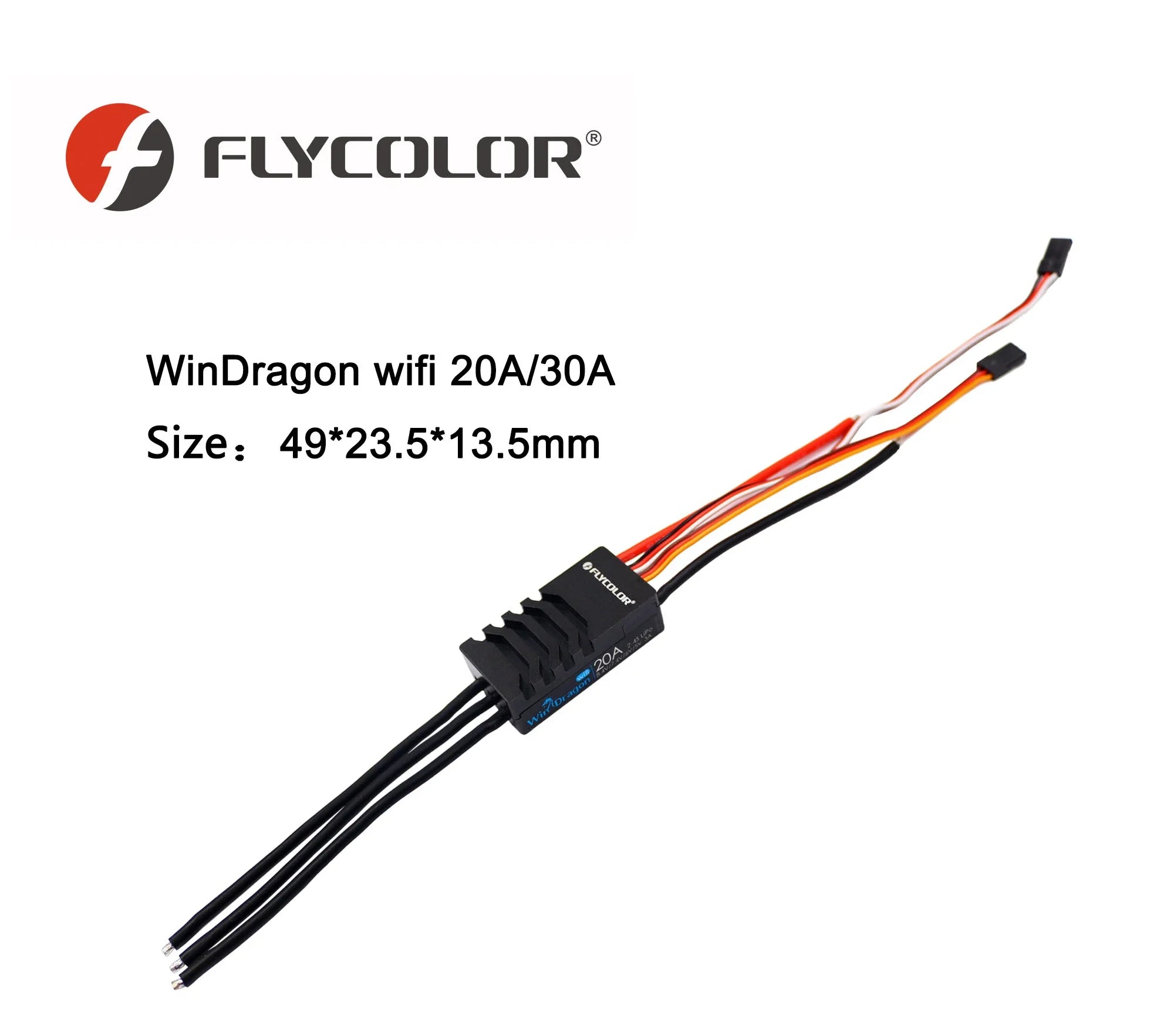 FLYCOLOR WinDragon 20A 30A 40A 60A 80A 130A ESC 2-6S Brushless Speed Controller for RC Airplane Aircraft Fixed Wing Helicopter