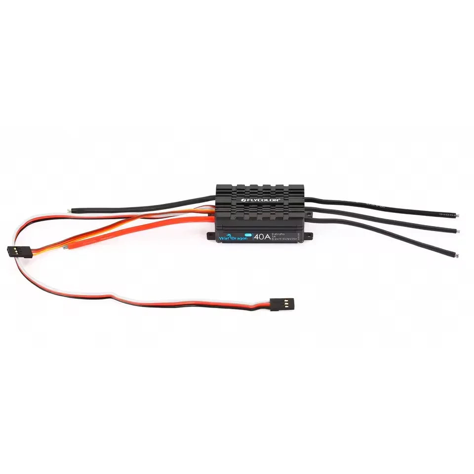 FLYCOLOR WinDragon 20A 30A 40A 60A 80A 130A ESC 2-6S Brushless Speed Controller for RC Airplane Aircraft Fixed Wing Helicopter