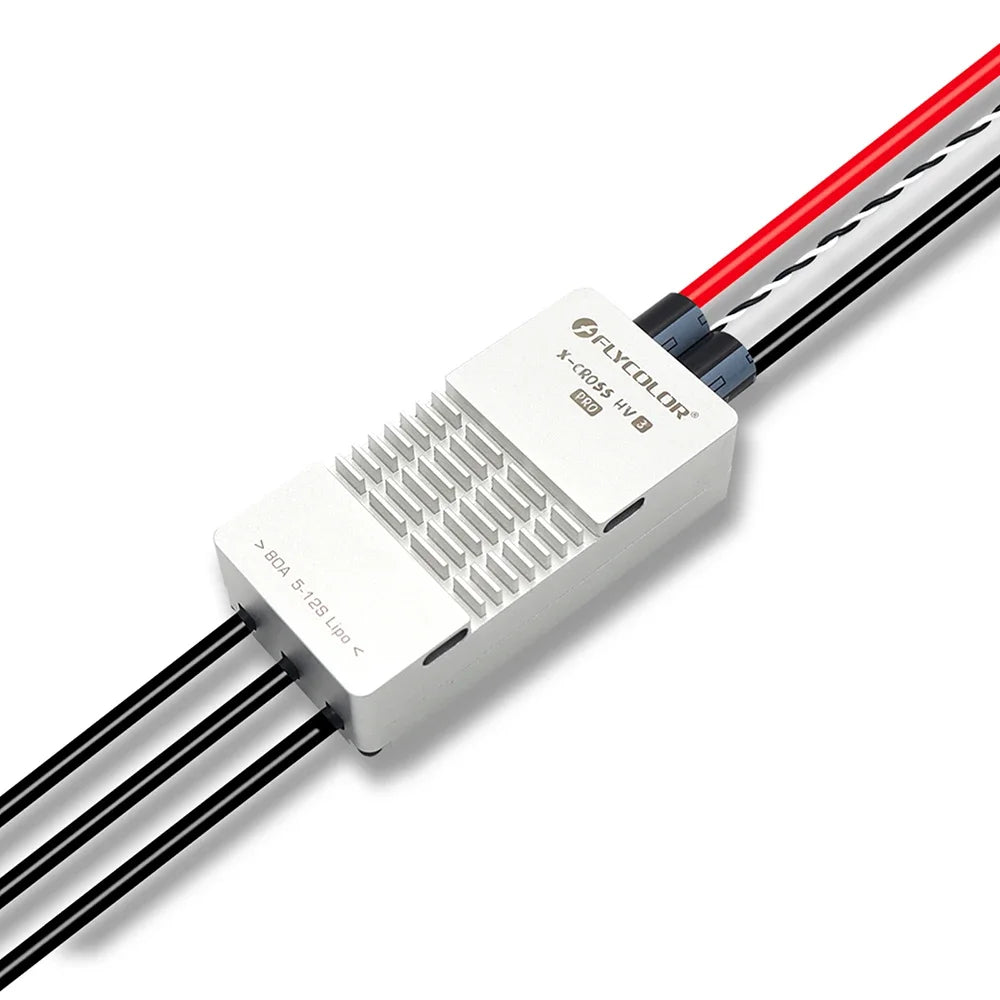 Flycolor X-CROSS HV3 PRO 80A 200A ESC 5-12S BLHeli-32 Dshot Proshot 64MHz ARM 32-Bit Speed Controller for FPV Racing Drone RC