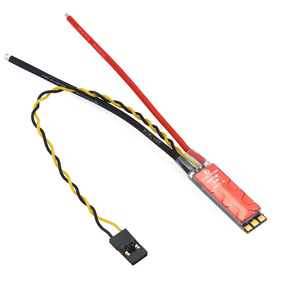Flycolor Raptor SLIM 40A 2-4S ESC Plastic Brushless Speed Controller for BLHeli-S Dshot RC Quadcopter Multi-Rotor Racing Drone