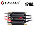 Flycolor 120A/150A brushless ESC, supports 2-6S lithium batteries, built-in BEC 5.5V/5A, suitable for remote-controlled boats.